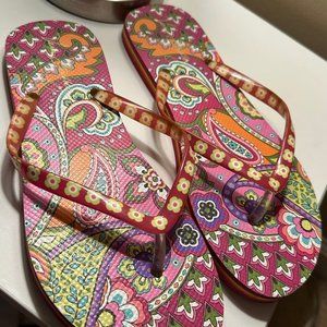 Vera Bradley Paisley Flip Flops